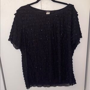 Cocomo Black Textured Women's Top